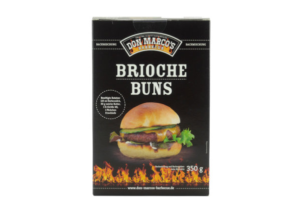 Don Marcos Barbecue Brioche Burger Buns Backmischung