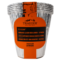 Traeger Aluminum Einsatz für EZ-Clean™ Fett- und Aschebehälter, 5er Pack