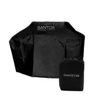 SANTOS S-418 All Black mit Seiten- & Heckbrenner, Komplett Schwarz Komplettpaket
