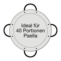 Paella-Set Comfort Line 80cm