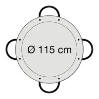 Paella-Set Comfort Line 115cm
