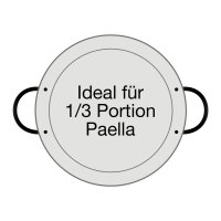 Paella-Pfanne Stahl poliert Ø 24 cm