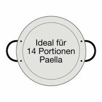 Paella-Pfanne Stahl poliert Ø 50 cm