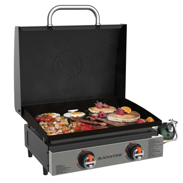 Klappdeckel Für Blackstone 55,9 Cm Grillplatte – Mit Griff & Thermometer, Passend Für Modelle 1666, 1813, 2203