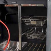 SANTOS S-418 Pro Edelstahl mit Seiten- & Heckbrenner