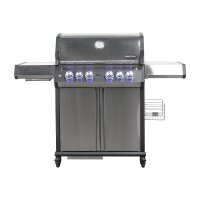 SANTOS S-418 Pro Edelstahl mit Seiten- & Heckbrenner
