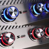 SANTOS S-418 Pro Edelstahl mit Seiten- & Heckbrenner