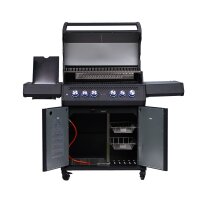 SANTOS S-418 Pro All Black Matt mit Seiten- &...