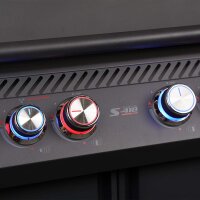 SANTOS S-418 Pro All Black Matt mit Seiten- & Heckbrenner