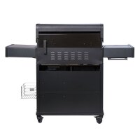 SANTOS S-418 Pro All Black Matt mit Seiten- & Heckbrenner