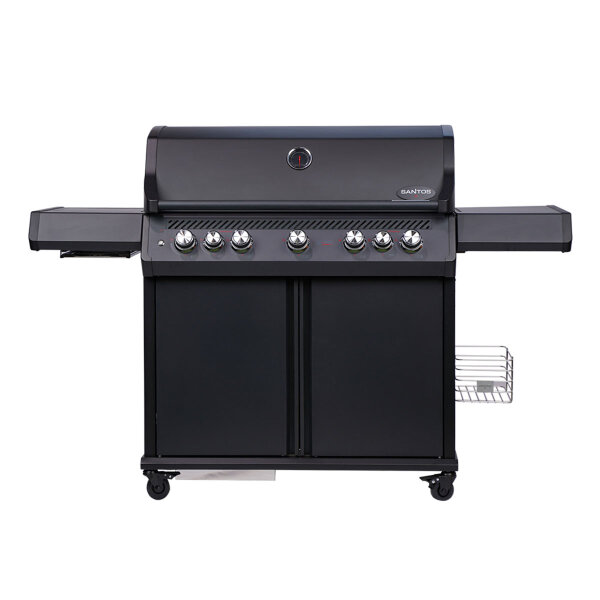 SANTOS S-518 Pro All Black Matt mit Seiten- & Heckbrenner