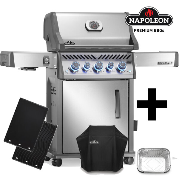 Bundle-Angebot Napoleon Rogue PRO-S 425, Edelstahl