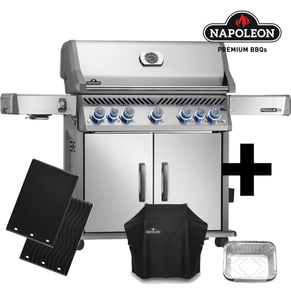 Bundle-Angebot Napoleon Rogue PRO-S 625, Edelstahl