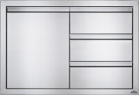Napoleon Einbau Einzeltür & & Dreifachschublade, 91 cm X 61 cm