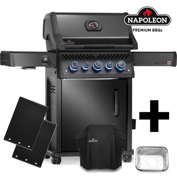 Napoleon Phantom Rogue PRO-S 425, Mattschwarz Bundle