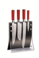 F.DICK Red Spirit Acryl Messerblock 4Knives mit 4 Messern