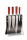 F.DICK Red Spirit Acryl Messerblock 4Knives mit 4 Messern