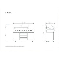 ALLGRILL Küchensystem Grundmodul mit Seitenbrenner und Air-System