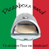 ALLGRILL Edelstahl Pizzaboxx® rund für alle Gasgrills mit Seitenkochfeld